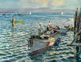 John Whorf, Bringing in a day's catch
