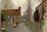 Anna Richards Brewster, Moulin Huet, Guernsey; Girl on a hill above Clovelly: (2), first inscribed 'Moulin Huet' (on the reverse); second inscribed 'Clovelly' (on the reverse)