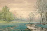 William Trost Richards, Early Spring, Germantown