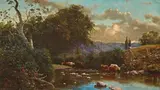 George L. Clough, Cattle in a stream