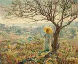 Lucie Hartrath, Morning on the hilltop, oil on canvas
