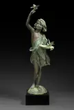 Bessie Potter Vonnoh, Bird fountain, bronze with green patina