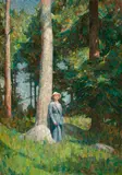 Dines Carlsen, Sunlight, oil on canvas