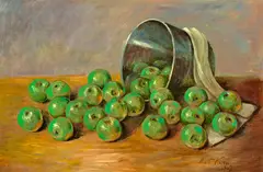 Walt Kuhn, Green Apples, oil on canvas