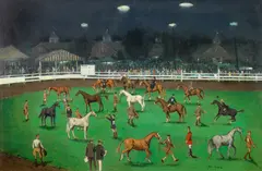 Paul Sample, Devon Horse Show, oil on canvas