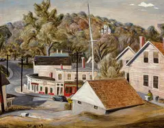 Roger Medearis, Chester, Connecticut, oil on masonite