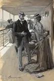 William Thomas Smedley, Couple aboard ship; and three other works (4), Two signed