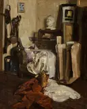 Dean Cornwell, The artist's studio, oil on canvas