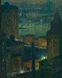 Eliot Candee Clark, Manhattan Bridge nocturne