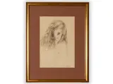 František Ronovský, Portrait, 1973, Ink drawing, charcoal, paper