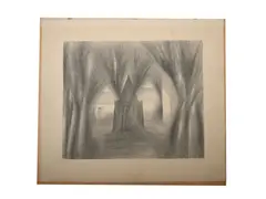 Well in Karlachovy Sady by Jan Zrzavý, 1940s, Lithography on paper, sold Oct 2020