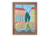 Karel Chaba, Entrance to Monastery, Second half of the 20th century, Oil on canvas
