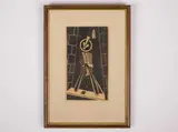 Jan Zrzavý, Widow, 1929, Linocut, paper