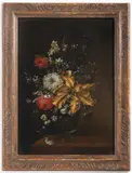 Jan Kašpar Hirschely, Paired Floral Still Lifes, First half of the 18th century, Oil on wood