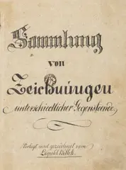 Leopold Billek, Collection of Drawings, Around 1821, Ink, watercolour on paper