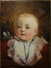 Jan Václav Mrkvička, Portrait of Boris III., 1895, Oil on canvas