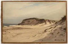 Michael Haubtmann, In the Dunes, Around 1910, Oil on cardboard