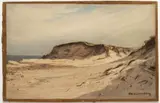 Michael Haubtmann, In the Dunes, Around 1910, Oil on cardboard