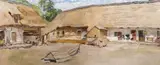 Martin Benka, Farmstead Court, Around 1914, Oil on canvas