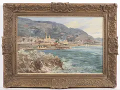 Jan Šafařík, A View of Monte Carlo, Around 1910, Oil on canvas