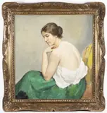 Hugo Boettinger, Portrait of a Dancer Milča Mayer, 1920, Oil on canvas