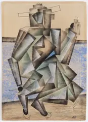 Vladimir Lebedev, Man in Motion, Around 1920 - 1925, Gouache, paper