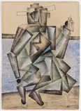 Vladimir Lebedev, Man in Motion, Around 1920 - 1925, Gouache, paper