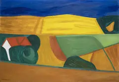 Jiří Martin, A Landscape, 1952, Oil on canvas