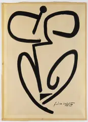 Libor Fára, Rhythm - Lovers, 1958, Ink, paper