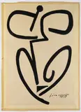 Libor Fára, Rhythm - Lovers, 1958, Ink, paper