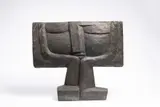 Miloslav Hájek, A Head, 1960, Patinated plaster