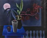 Jitka Kolinska, Still Life with a Moon, 1958, Oil on canvas