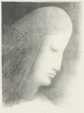 Jan Zrzavý, Head with a Wreath, 1973, Lithography, paper