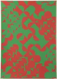 Zdeněk Sýkora, Red-Green Structure, 1970, Screen printing, paper