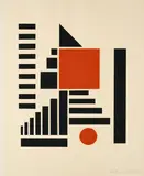 Henryk Berlewi, Mechano-Faktura, 1924-1961, Farbserigrafie auf Bütten