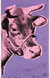 Cow by Andy Warhol, 1976, Farbserigrafie auf Tapete, sold Nov 2024