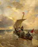 Andreas Achenbach, Boot in rauer See