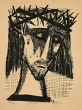 Otto Dix, Christus, 1956, Lithografie auf Van Gelder Zonen (Wasserzeichen)