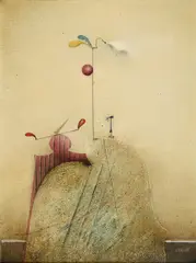 Josef Werner, "Der Berggeist", Öl auf Leinwand
