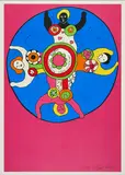 Niki de Saint Phalle, Nana Fontaine, Farbserigrafie auf Velin