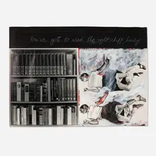 Yocheved Weinfeld, You've Got to Read the Right Stuff, Honey, mixed media collage on paper