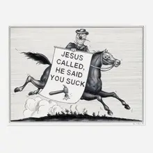 Ryan Travis Christian, Jesus Called, 2021, screenprint on Coventry Rag