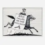 Ryan Travis Christian, Jesus Called, 2021, screenprint on Coventry Rag