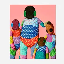 Family Portrait by Suanjaya Kencut, 2022, giclée in colors on 300 gsm, sold Mar 2023