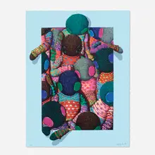 All In Home by Suanjaya Kencut, 2022, screenprint in colors, sold Mar 2023