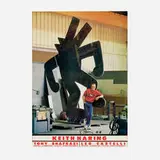 Keith Haring, Tony Shafrazi and Leo Castelli Galleries poster, 1985, offset lithograph in colors