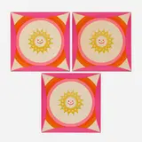 Alexander Girard, La Fonda del Sol paper plates, set of three, 1962, offset lithograph in colors