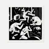 Cleon Peterson, Junkie (Black), 2015, screenprint