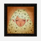 Audrey Kawasaki, Dreaming of Koholint Island, 2016, giclée in colors in artist's selected frame
