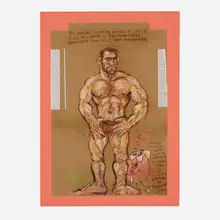 Palanca, Untitled, pastel on cardboard